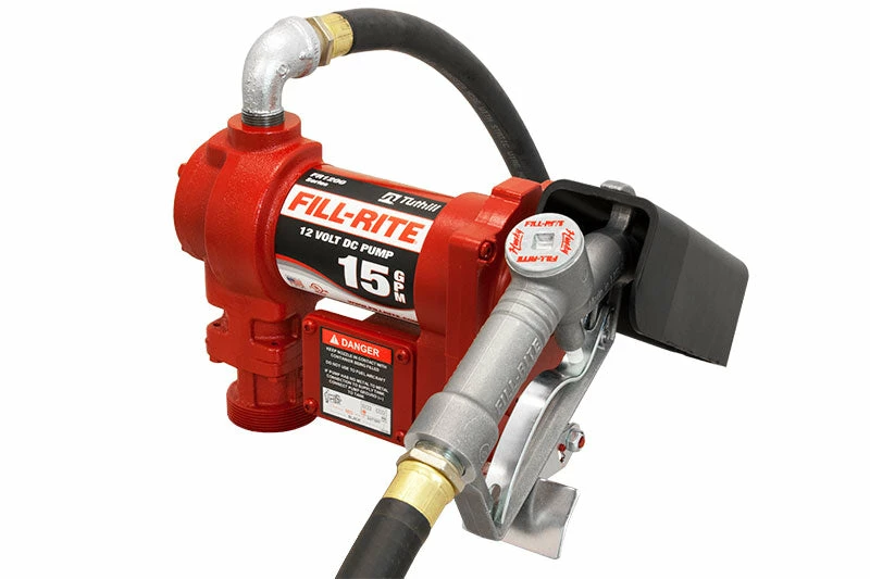 Lube And Fuel Tools Fill-Rite 12 Volt DC Pump With Hose And Manual Nozzle - 15 GPM 3 Lube And Fuel Tools Fill-Rite 12 Volt DC Pump With Hose And Manual Nozzle - 15 GPM