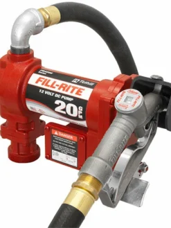 Fill-Rite 12 Volt DC High-Flow Pump With Hose And Manual Nozzle - 20 GPM