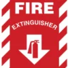 Dynamic Fire Extinguisher Sign - Various Sizes And Materials Safety Supplies