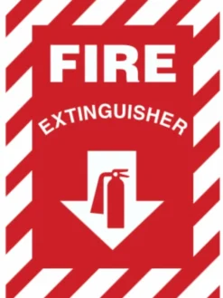 Dynamic Fire Extinguisher Sign - Various Sizes And Materials Safety Supplies