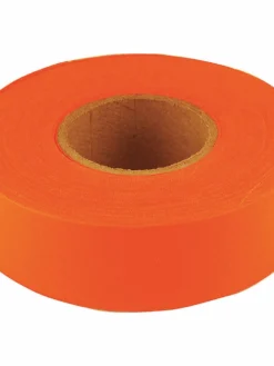 Unex Safety Supplies Fluorescent Flagging Tape - Pack Of 10 Rolls