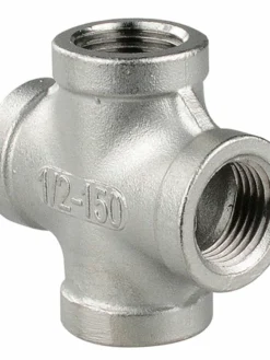 Greenline Fittings And Valves Stainless Steel Pipe Cross | 1/2" NPT To 1" NPT Sizes