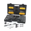 Hand Tools GEARWRENCH Ratcheting SAE/Metric Tap And Die Set - 77 Piece