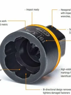 GEARWRENCH Bolt Biter™ SAE Impact Extraction Socket Set - 1/4" And 3/8" Drive - 7 Piece 5 GEARWRENCH Bolt Biter™ SAE Impact Extraction Socket Set - 1/4