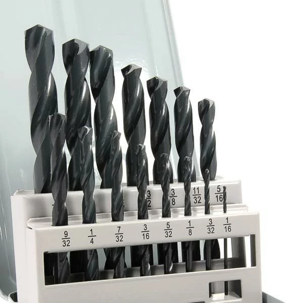 Forney HSS Jobber Drill Bit Set - 1/16" To 1/2" By 32nds - 15 Piece 4 Forney HSS Jobber Drill Bit Set - 1/16" To 1/2" By 32nds - 15 Piece