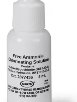 Hach 2877436 Free Ammonia Chlorinating Solution, 4 ML SCDB Water Testing Supplies