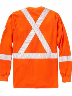 Rasco Hi Vis Long Sleeve Shirt | Orange | S - 4XL Flame Resistant Work Wear