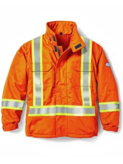 Rasco FR Hi-Vis Winter Bomber Jacket | Orange | S-5XL Flame Resistant Work Wear