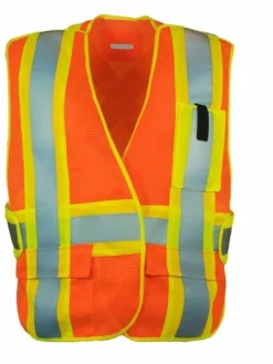 Forcefield Hi-Vis Work Wear High Visibility CSA 5-Point Tearaway Safety Vest With Pockets | One Size Fits All 12 Forcefield Hi-Vis Work Wear High Visibility CSA 5-Point Tearaway Safety Vest With Pockets | One Size Fits All