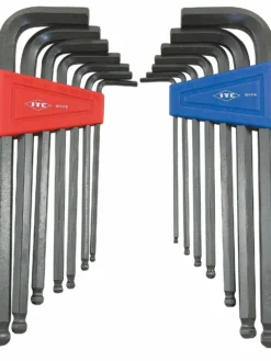 International Tool Company ITC 14-Piece Ball Nose SAE/Metric Hex Key Set Hand Tools