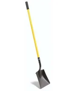 Unex Industrial Grade Square Blade Shovel | Long Fiberglass Handle