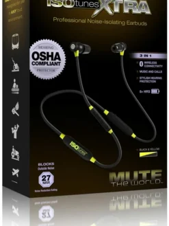 ISOtunes Xtra Bluetooth Professional Hearing Protection Headphones - NRR 27 DB Personal Protective Equipment