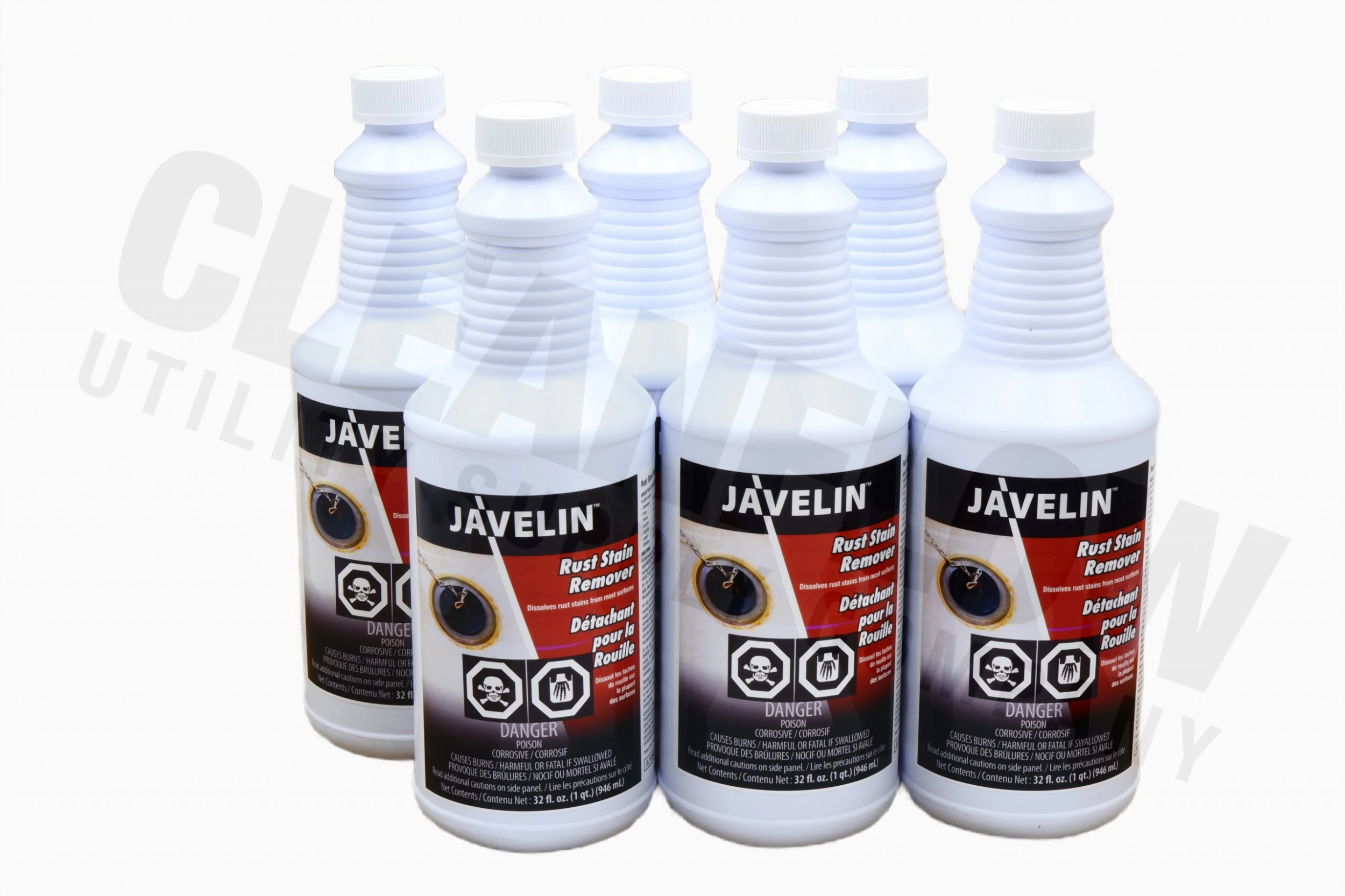 Javelin Rust Stain Remover - 1 Quart Size Cleaning Supplies 4 Javelin Rust Stain Remover - 1 Quart Size Cleaning Supplies