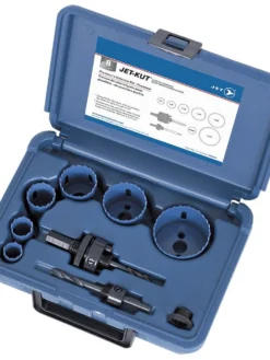Jet 565205 Premium Plumbers Holesaw Kit, 8 Piece Power Tool Accessories