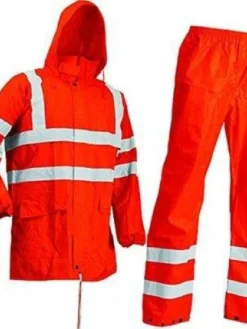 Lyngsoe Rainwear 190T Poly/PVC Hi-Vis Luxe Rain Suit | Sizes XS - 4XL
