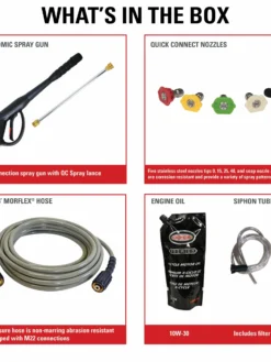 Simpson MegaShot Cold Water Honda GC190 (190cc) Gas Engine Pressure Washer - 3200 PSI - 2.5 GPM Axial Pump