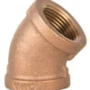 Cleanflow Lead Free Cast Brass Female 45° Elbow Pipe Fittings Fittings And Valves
