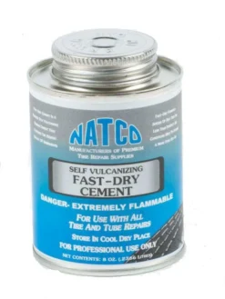 Natco Fast Dry Self Vulcanizing Tire Cement | 8 Oz Automotive Supplies