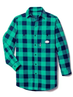 Flame Resistant Work Wear Rasco FR Buffalo Plaid Shirt | S - 5XL