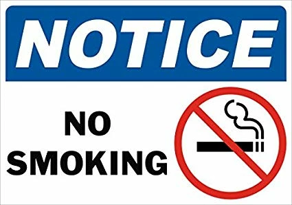 Dynamic Notice - No Smoking Sign - Various Sizes And Materials 3 Dynamic Notice - No Smoking Sign - Various Sizes And Materials
