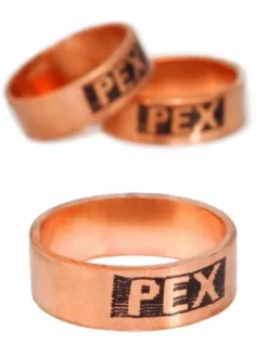 CB Supplies Tubing And Fittings PEX Copper Crimp Rings - Bag Of 100