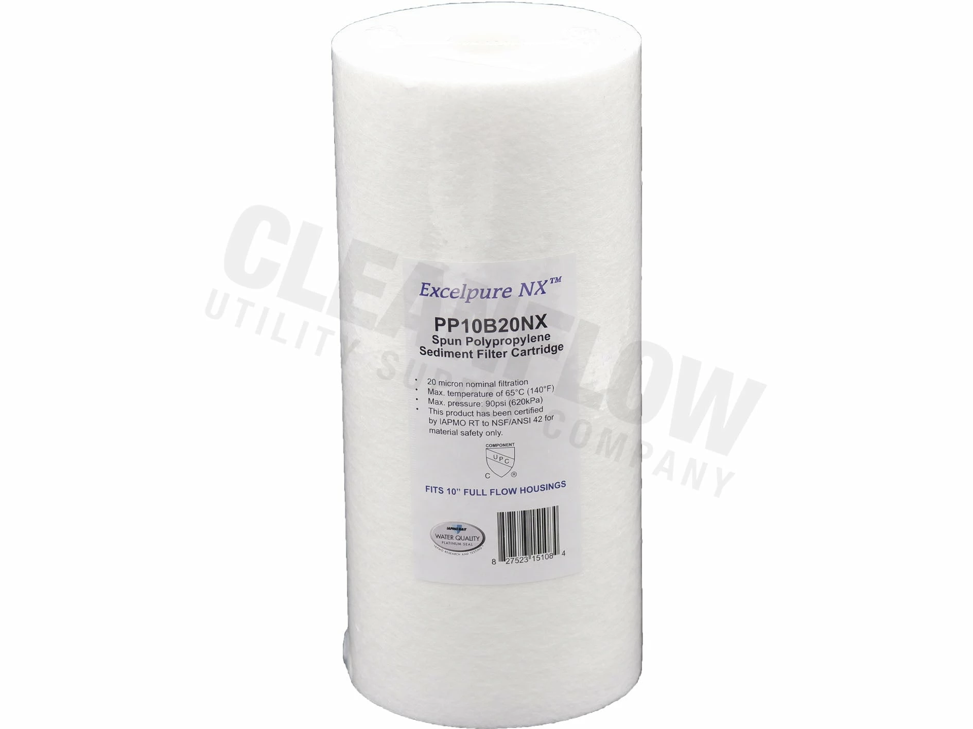 Commercial Water Filters And UV Parts Excelpure 4.5" OD Big Blue Melt Blown Polypropylene Water Filters - Various Lengths And Micron Ratings 7 Commercial Water Filters And UV Parts Excelpure 4.5" OD Big Blue Melt Blown Polypropylene Water Filters - Various Lengths And Micron Ratings