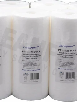 Excelpure 4.5" OD Big Blue Melt Blown Polypropylene Dual Gradient Water Filters - Various Lengths And Micron Ratings