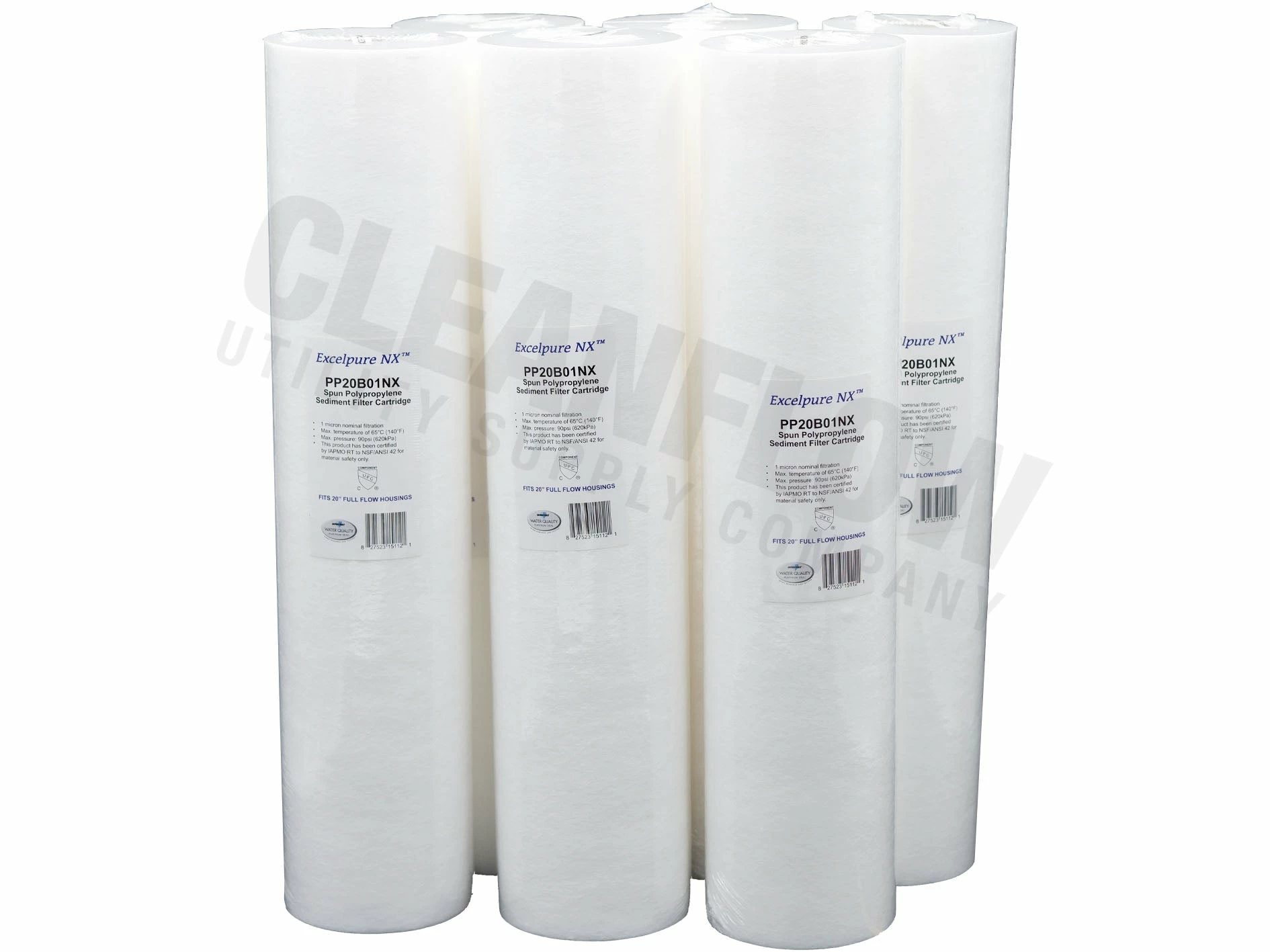 Commercial Water Filters And UV Parts Excelpure 4.5" OD Big Blue Melt Blown Polypropylene Water Filters - Various Lengths And Micron Ratings 10 Commercial Water Filters And UV Parts Excelpure 4.5" OD Big Blue Melt Blown Polypropylene Water Filters - Various Lengths And Micron Ratings
