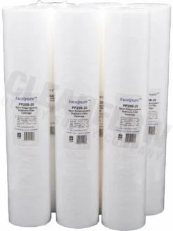 Commercial Water Filters And UV Parts Excelpure 4.5" OD Big Blue Melt Blown Polypropylene Water Filters - Various Lengths And Micron Ratings 25 Commercial Water Filters And UV Parts Excelpure 4.5