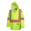 Pioneer The Rock 300D Oxford Polyester Waterproof Safety Rain Jacket | S-5XL Hi-Vis Work Wear