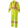 Pioneer Poly Knit Traffic Safety Coverall With Breathable Mesh Leg And Arm Panels | Yellow | M-5XL Hi-Vis Work Wear