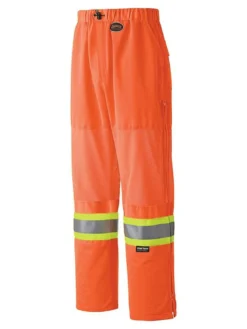 Pioneer Poly Knit Traffic Safety Pants With Breathable Mesh Leg Panels | XS-4XL Hi-Vis Work Wear