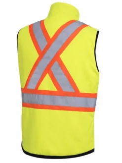 Pioneer Poly/Cotton Insulated Reversible Safety Vest | Yellow | S-5XL