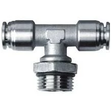 Greenline Nickel Plated Brass Push To Connect Male Branch Tee