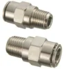 Greenline Tubing And Fittings Nickel Plated Brass Push To Connect Male Tube Connector