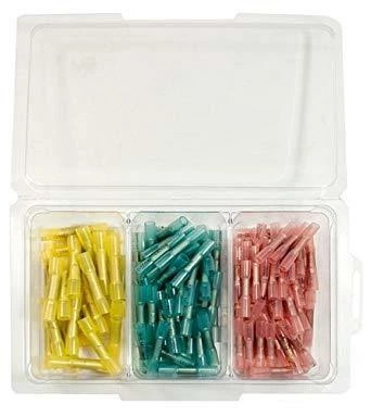 Quick Cable Solderless Heat Shrink Butt Connector Kit - 125 Piece 3 Quick Cable Solderless Heat Shrink Butt Connector Kit - 125 Piece