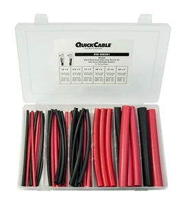 Quick Cable Dual Wall Heat Shrink Tube Kit - Black & Red, 6" Long Electrical Supplies 3 Quick Cable Dual Wall Heat Shrink Tube Kit - Black & Red, 6" Long Electrical Supplies