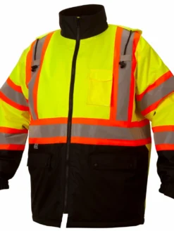 Pyramex Waterproof Hi Vis Parka | Sizes M - 5XL