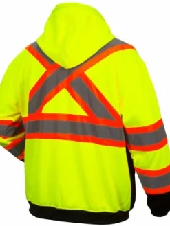 Hi-Vis Work Wear Pyramex Hi Vis Zip-Up Sweatshirt With Teflon™ Water Resistant Treatment | Sizes M - 5XL 13 Hi-Vis Work Wear Pyramex Hi Vis Zip-Up Sweatshirt With Teflon™ Water Resistant Treatment | Sizes M - 5XL
