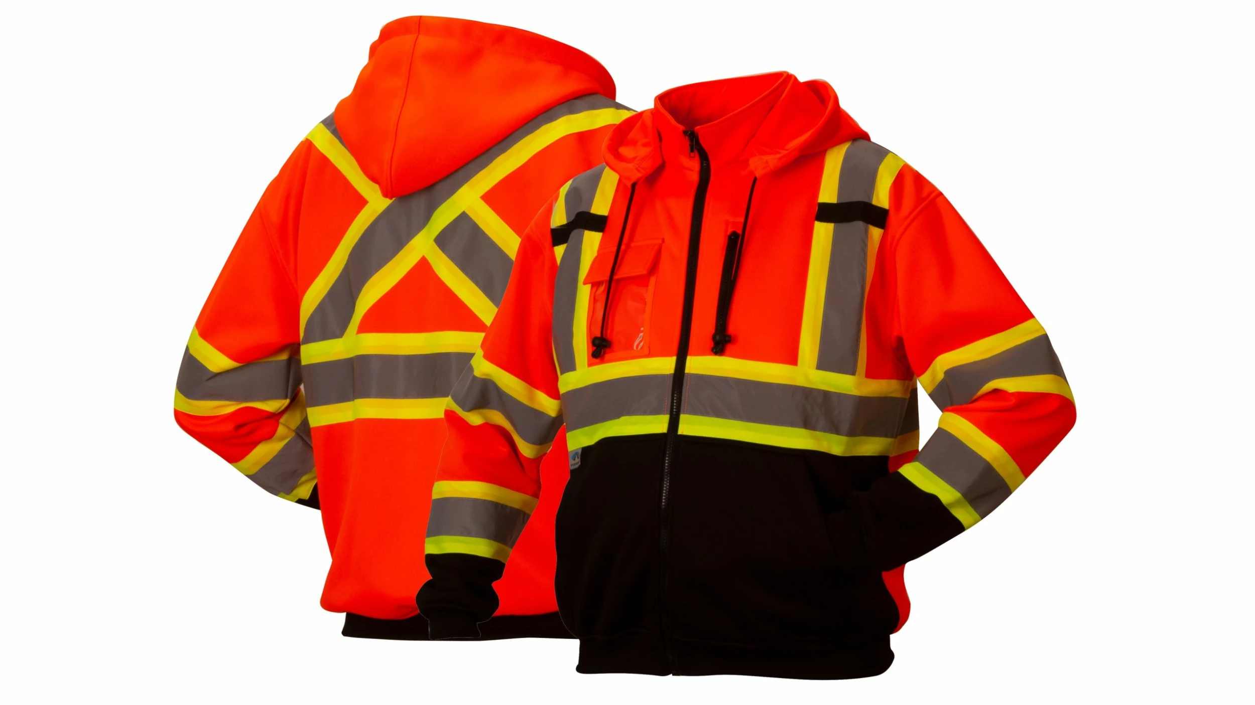 Hi-Vis Work Wear Pyramex Hi Vis Zip-Up Sweatshirt With Teflon™ Water Resistant Treatment | Sizes M - 5XL 8 Hi-Vis Work Wear Pyramex Hi Vis Zip-Up Sweatshirt With Teflon™ Water Resistant Treatment | Sizes M - 5XL