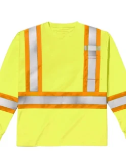 Rasco Birdseye Long Sleeve Hi-Vis Shirt | S-3XL