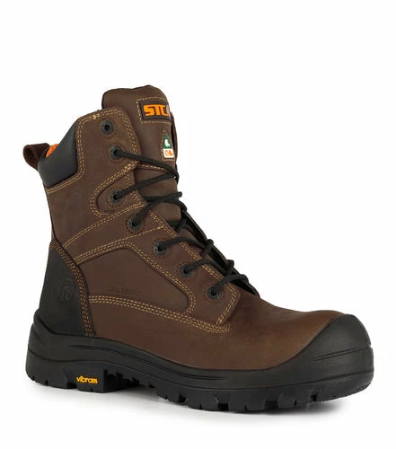 STC Morgan 8" Waterproof Leather Safety Boot With Vibram® GEN6 Sole | Sizes 5 - 14 8 STC Morgan 8" Waterproof Leather Safety Boot With Vibram® GEN6 Sole | Sizes 5 - 14