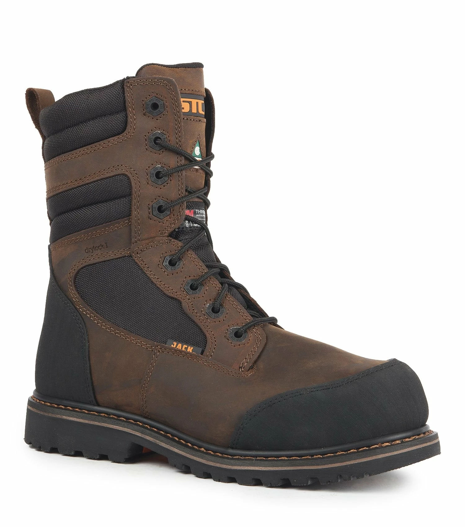 8 Inch Safety Boots STC Whiskey Jack 8" Safety Work Boots | Brown | Size 7 To Size 15 3 8 Inch Safety Boots STC Whiskey Jack 8" Safety Work Boots | Brown | Size 7 To Size 15