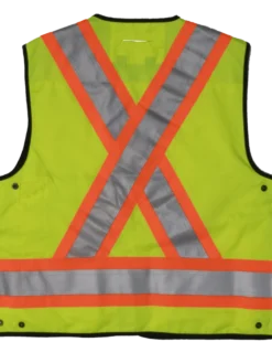 Tough Duck S313 High Visibility Surveyor Safety Vest | XS-5XL