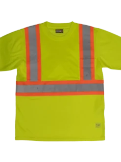 Tough Duck S392 Premium Polyester Micro Mesh Safety T-Shirt With Pocket | XS-7XL Hi-Vis Work Wear