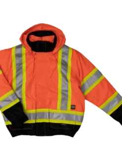 Tough Duck S413 Insulated 300D Poly Oxford 3-In-1 Safety Bomber | XS-5XL