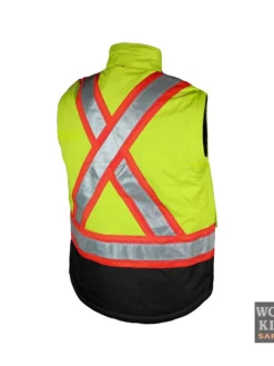 Work King S426 Insulated 300D 5-In-1 Safety Jacket | Yellow | Limited Size Selection Hi-Vis Work Wear