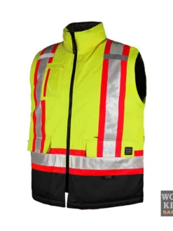 Work King S426 Insulated 300D 5-In-1 Safety Jacket | Yellow | Limited Size Selection Hi-Vis Work Wear