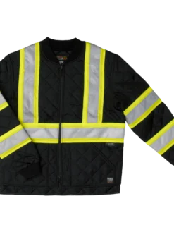 Tough Duck S432 Quilted Poly Safety Freezer Jacket | XS-5XL Hi-Vis Work Wear