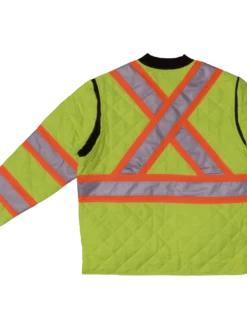Tough Duck S432 Quilted Poly Safety Freezer Jacket | XS-5XL Hi-Vis Work Wear